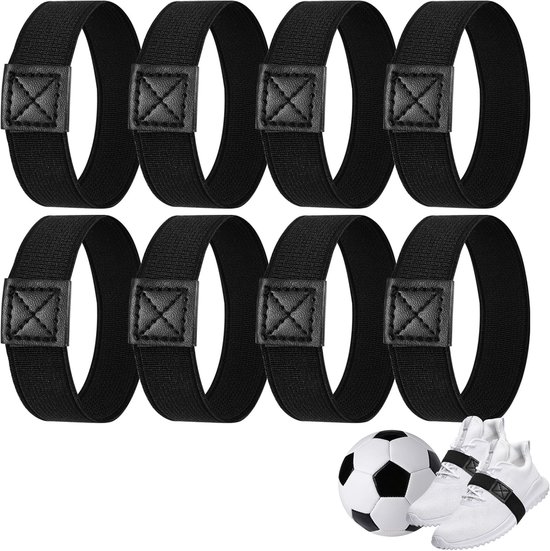 8 Stuks Elastische Fixatiebanden voor Schoenen, Ideaal voor Voetbalschoenen, Sportschoenen en Hakken, Antislip en Duurzaam