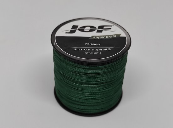 8X (strengen) gevlochten lijn - groen - 17,7 kg - 0,28 mm - 500 meter van Huntline