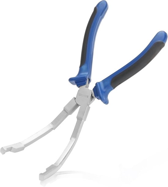 9-inch glow plug pliers - angled jaw glow plug connector pliers - TPR handle - glow plug socket pliers - glow plug connector remover pliers - diesel engines repair tool - automotive maintenance van Merkloos