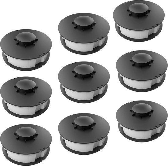 9 stuks Grastrimmer Vervangspoel/Dubbele Draadspoel passend voor ALDI Gardenline Elektro Grastrimmer GLR 450 451 452 453 454 455 456 457 458 459 450/1 450/2 450/3 450/4 450/5