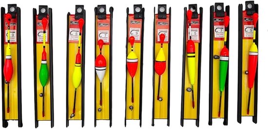 9 Stuks Vissersdobbers met Lood, Visserslijn en Haak voor Forel, Zander en Snoek vissen