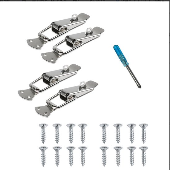 90 mm, 4 stuks, met vergrendelingsgat