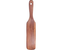9/11 Inch Houten Spatel, Kleine Houten Flipper Ei Schraper Biefstuk Platte Houten Draaier Multifunctioneel Hout Koken Servies Keuken Gebruiksvoorwerp Voor Omdraaien, Serveren, Schrapen(29 * 5.5cm)