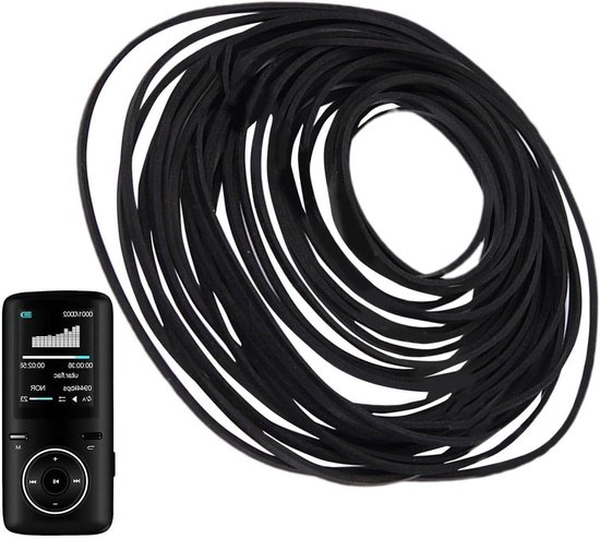 Aandrijfriemen Set - Rubber Riemen - Apparaten Draaiend Houden - Duurzaam Rubber Materiaal - 30 Stuks - Zwart