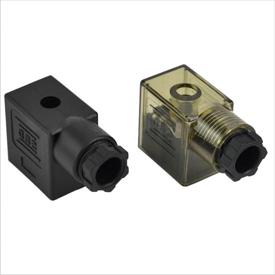 Aansluitdoos met Spoel - Elektromagnetische Spoel - Industriële Besturing - DIN43650B Standaard - 1 Stuks - Zwart