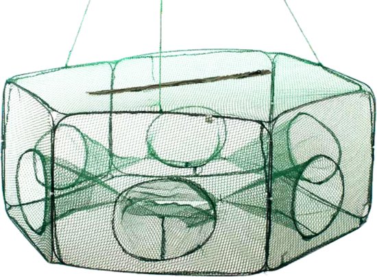 Aasvis Rivierkreeften Fuik Zes Ingangen Kreeftenfuik Rivier Kreeft Visfuik Vissen Aasvissen Fuikje van TalenTools