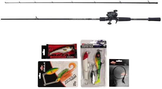 Abu Garcia Fast Attack Pro Pike Baitcaster Hengelset 2.1m (20-70g) - Roofvis set van Abu Garcia
