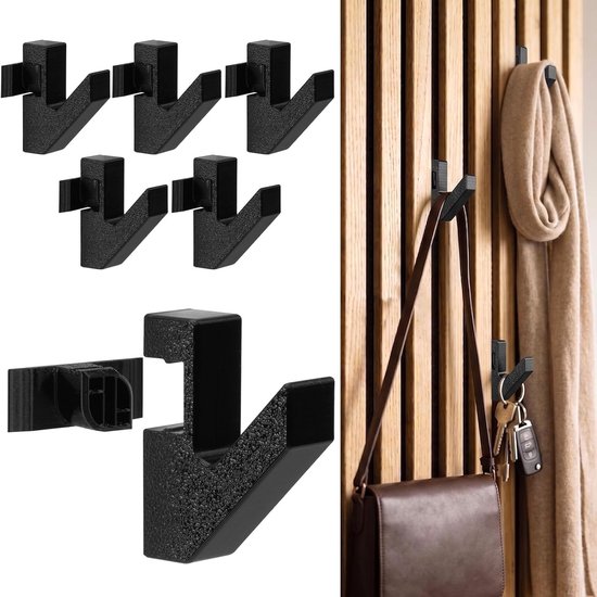 Acoustic Panel Hooks set van 6 - Geschikt voor 13mm panelen - Duurzaam en stabiel - ShopVlot