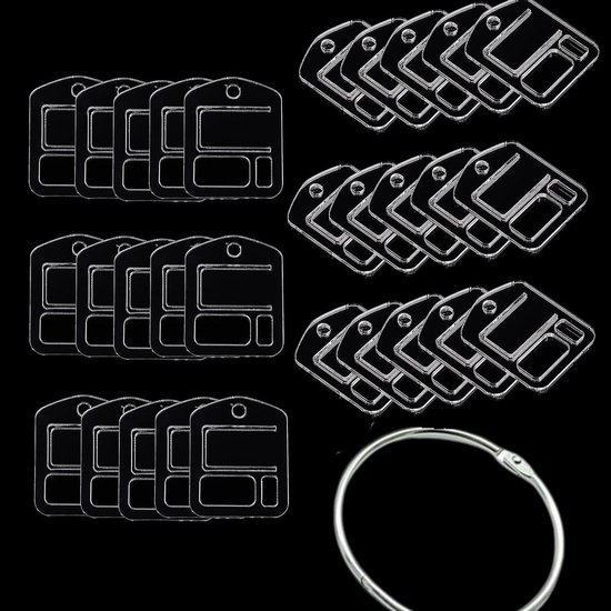 Acryl Draad Organizer Set van 30 Stuks, Dunne Spoelen voor Handwerk, Perfect voor Naai- en DIY-projecten