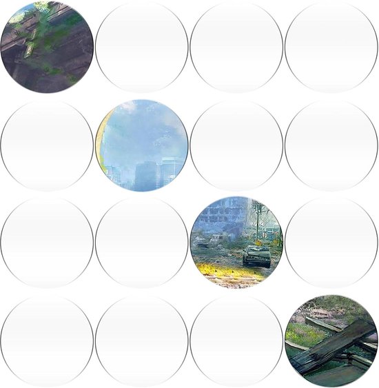 Acrylplaten voor DIY Bilderrahmeplaten - Rond acrylblanks voor DIY Fotolijsten en Ambachten met hoge kwaliteit . van Merkloos