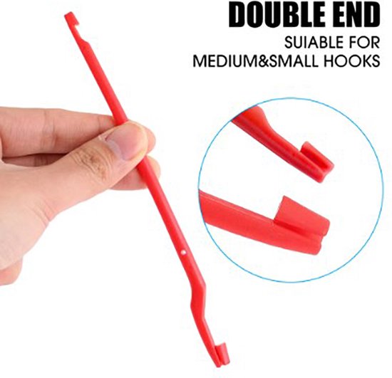 Actie4you® - Multifunctionele Tool voor Onderlijnen – Lusmaker en Hakensteker – Vishaak Verwijderen – Random Kleur – 1 Stuk van Actie4you