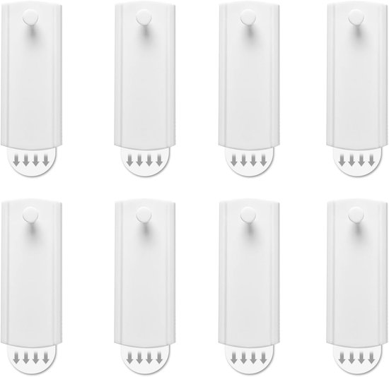 Adhesive Hooks for Pictures, 8 Pieces, Hooks for Photo Frame, White Hooks Self-Adhesive Photo Hooks for Hallway - ShopVlot