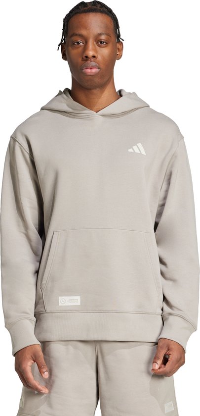 adidas Performance MERCEDES - AMG PETRONAS FORMULA ONE TEAM PREMIUM SWEAT HOODIE - Heren - Beige van Merkloos