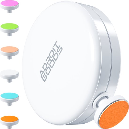 AdroitGoods Elektrische Baby Nagelvijl - Baby Nagelknipper - Manicure Set Baby - Nagelschaartje - 6 Vijlen - Incl. Batterij - Wit van AdroitGoods