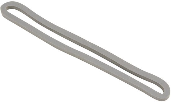 Afdekzeilwinkel - Spanelastiek tentelastiek 140mm grijs plat ringen van Merkloos