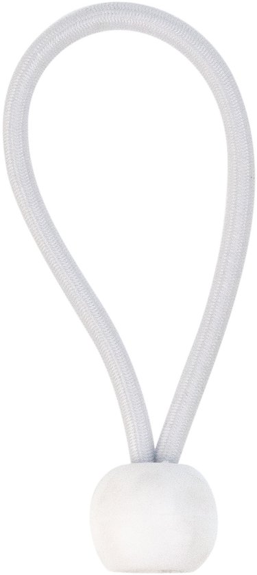 Afdekzeilwinkel - Spanner elastiek bal 10cm wit van Merkloos