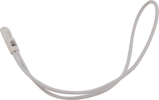 Afdekzeilwinkel - Spanner kunststof haak 35cm elastiek wit