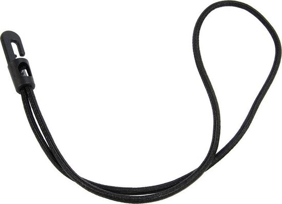 Afdekzeilwinkel - Spanner kunststof haak 35cm elastiek zwart