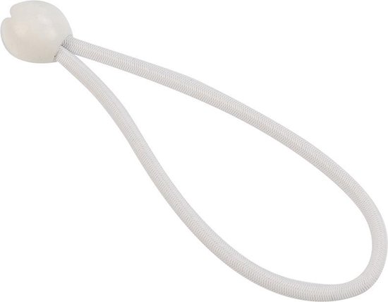 Afdekzeilwinkel - Spanner met bal 18cm elastiek wit