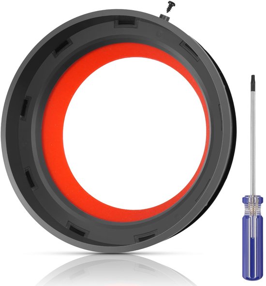 Afdichtring voor Dyson V11 V15 stofreservoir, vervangende rubberen afdichting met schroevendraaier, stofzuigerafdichtring, voorkomt luchtlekken en herstelt zuigkracht