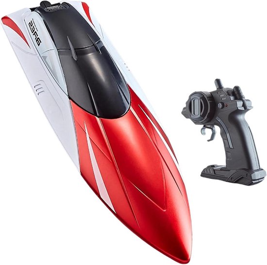 Afstandsbestuurbare Boot - RC Boot Speelgoed - Watersport Pret - Hoog Vermogen Motor - 29 x 22 x 8 cm