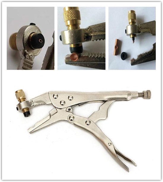 Air Conditioner Refrigerant Recovery - Refrigeration Tube Locking Plier Tool - Tube Lock Rod Tool - HVAC Accessory van Merkloos