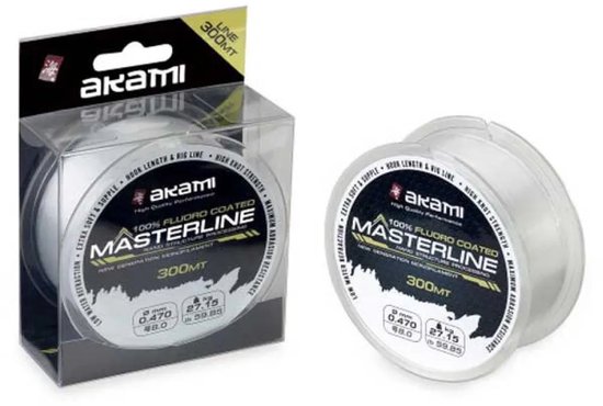Akami Masterline 300 M Monofilament Transparant 0.238 mm van Merkloos
