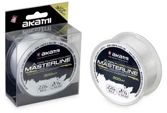 Akami Masterline 300 M Monofilament Transparant 0.400 mm van Merkloos