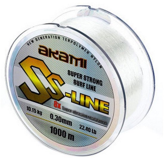 Akami Ss-line Monofilament 1000 M Transparant 0.150 mm van Merkloos
