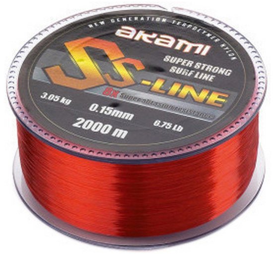 Akami Ss-line Monofilament 2000 M Bruin 0.150 mm van Merkloos