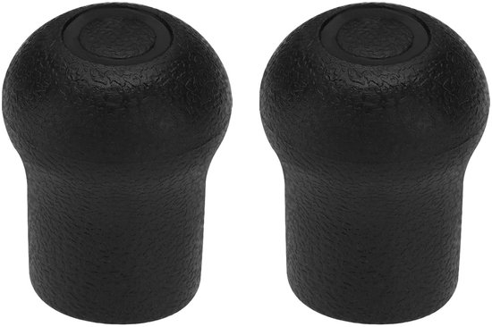 aladdien - Hengel Uiteindkappen - PVC Bescherming - Zwart - Voor Hengel Reparaties - DIY Hengel Uiteinden - 2 Stuks