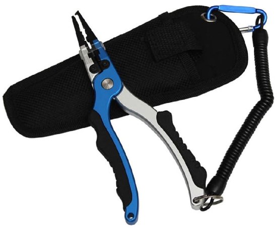 aladdien - Vishaak tang - Professionele vistang haak remover - Multifunctionele vistang - Blauw - Ideaal voor vadervissen - Handige gadget voor visser