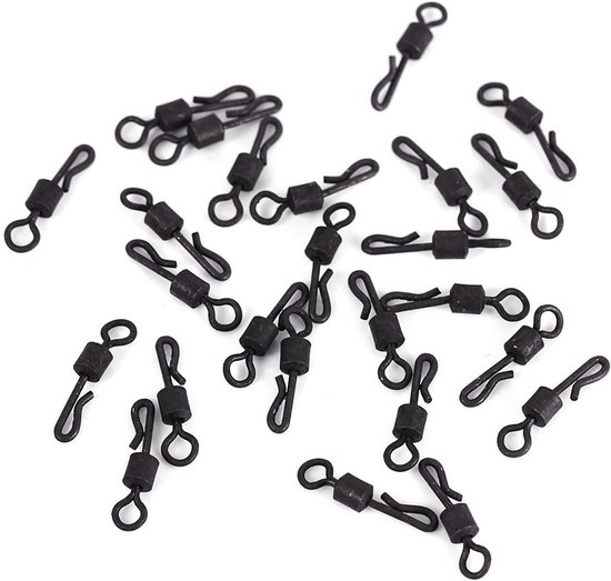 aladdien - Vissen Swivel Snap Connectors - Snelwissel Wartels - 25 Stuks - Outdoor Karpervissen - Tackle Accessoires - Ideaal voor Vissers