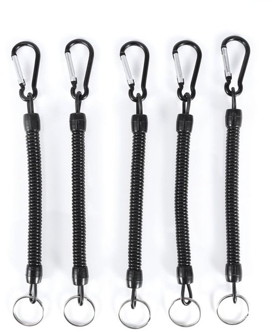 aladdien - Visserslijn - Multifunctionele Visgereedschap - Zwart - Tackle Ropes - Handig voor Vissen en Kamperen - 5 Stuks