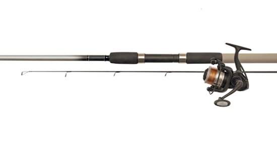 Albatros Comboset Spinning 180/2 + 1000FD - complete 2-delige spinhengelset met molen en nylon van Merkloos