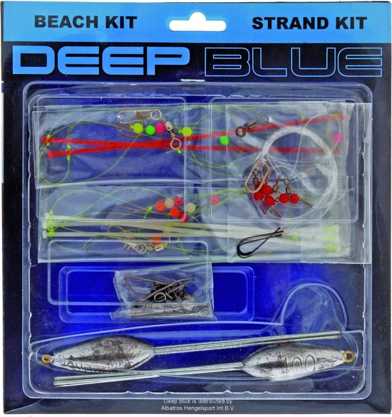 Albatros Deep Blue Ready2fish Beach Kit - Onderlijnen - 3 stuks van Merkloos