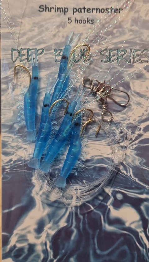 Albatros Deep Blue Shrimp Paternoster - 150 cm - Haakmaat 2 van Merkloos