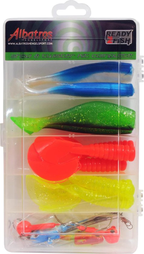 Albatros Ready2Fish Twister Shadbox - Visset - 16-delig van Albatros