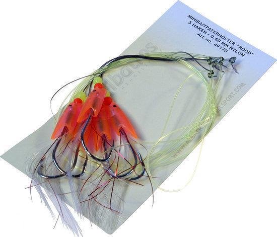 Albatros Red Minibait Paternoster - Maat 1-0 - 150 cm van Merkloos