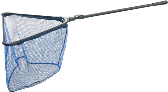 Albatros - Rubberized Landingsnet - Schepnet - 200cm - 2-delig - 50x50cm van Merkloos