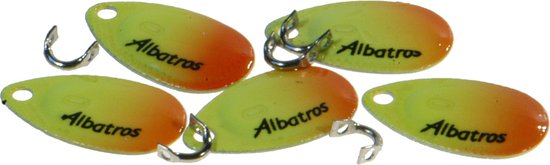 Albatros Sakana Spinblades Lepels size 0 (5 pcs) - Kleur : Yellow Orange van Albatros