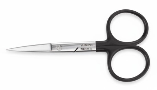 Albatros Schaar recht 11,5 cm - professionele roestvrijstalen visschaar voor nauwkeurig knippen van Albatros