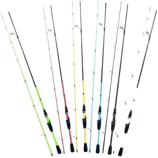 Albatros Streetfishing Concept UL Spin - 2-delige ultra light spinhengel 210 cm, 3-12 g werpgewicht, 90 g lichtgewicht Orange - Oranje van Merkloos