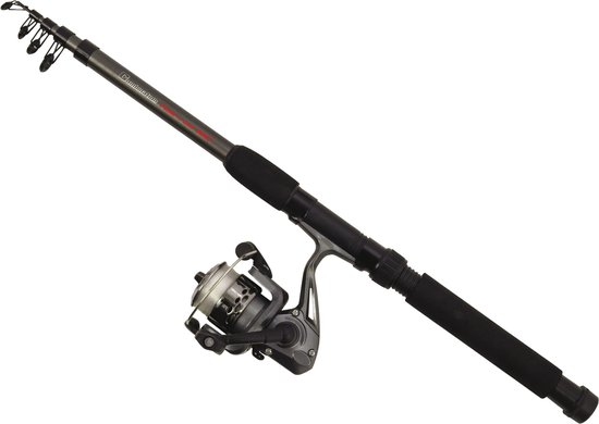 Albatros Tele Spin werphengel - hengels 180 cm - 40g - telescopisch van Merkloos
