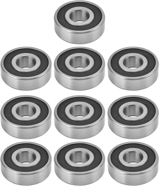 Allecta - 10 stuks rubber verzegelde kogellagers voor lineaire motion apparaten, groefkogellagers 6300/6301/6302/6303/6304 van Merkloos