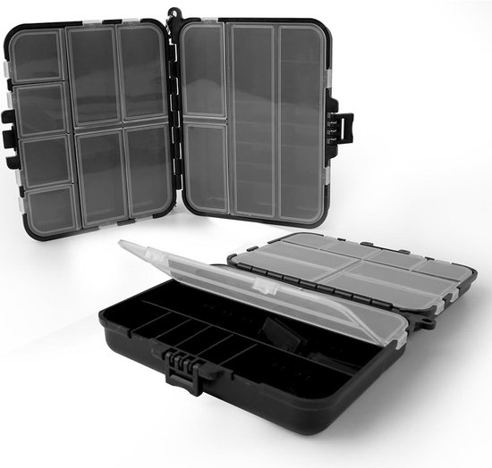 Allecta - Kunststof Opbergdoos voor Vissen met Verstelbare Compartimenten - Ideaal als Hengelsport Cadeau van Merkloos