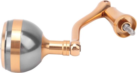 Allecta- Molenhandgreep - Visserijmolen - Aluminium - Draaiende Molen - Visliefhebber - Buiten - Schroef - Handgreep - Zilverkleurig. van Merkloos