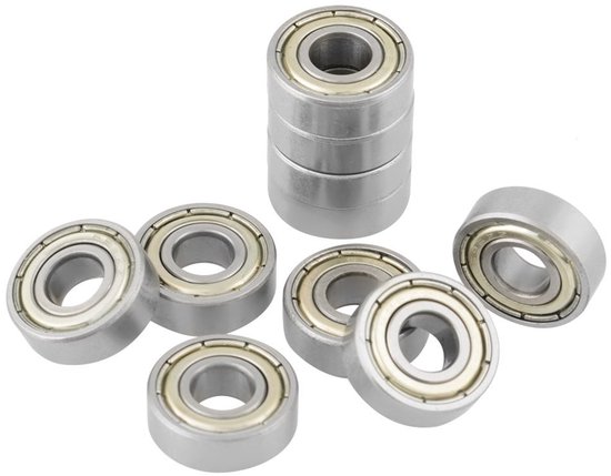 Allecto - 10 Stuks 696ZZ Kogellagers 6x15x5mm RVS - Duurzaam en Betrouwbaar