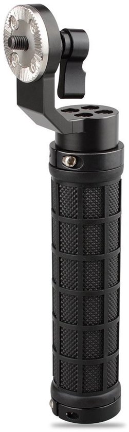 Allecto - Aluminium Rosette Handgreep - Handgreep voor camera - Zwart - M6 Draad - DIY Rig - Camera accessoires - Geschikt voor videomakers - Zwart