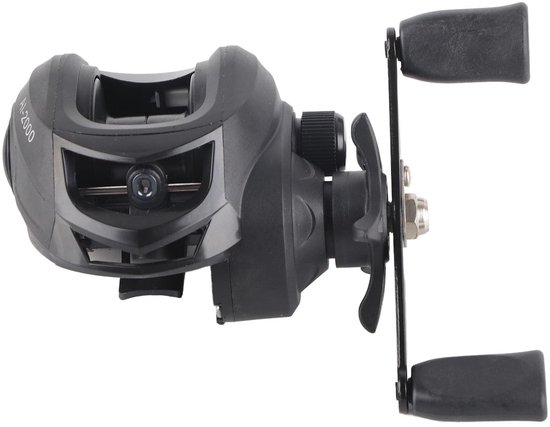 Allecto - Baitcasting-molen - Hoge Rotatiesnelheid - Anti-explosielijnremsysteem - Zwart - Stevige Metalen Behuizing - Ideaal voor Vissers - 260 g